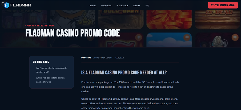 BGaming title named in the offer conditions on the Flagman page