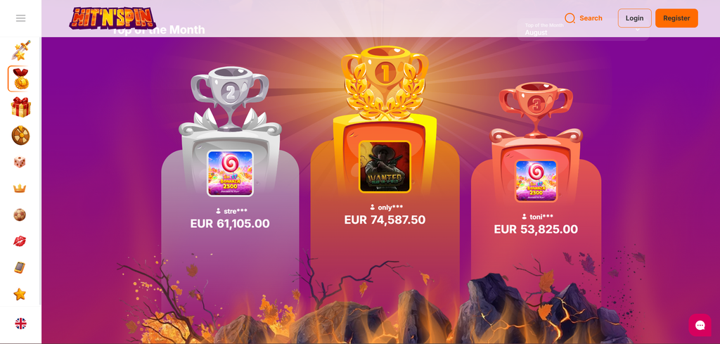 Fifty-five rounds set out in the no deposit bonus terms on the HitNSpin page